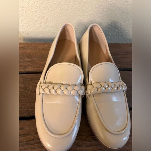 NWOB Coutgo Faux Leather Comfy Loafers Cream Color Women’s Size 6 - Picture 3 of 6